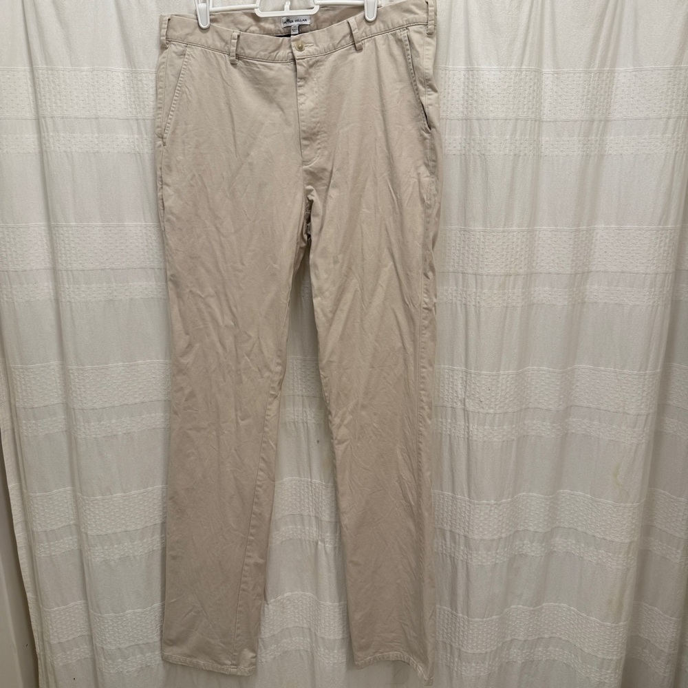Peter Millar Flat Front Khaki Chinos Tan Men’s 35x36 Pants